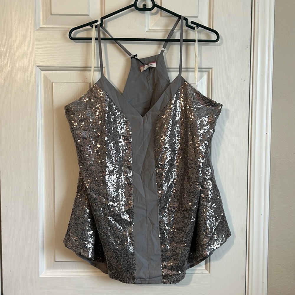 NWT Plus size sequin tank top
